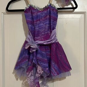 Purple and Pink Kids Costume Dress